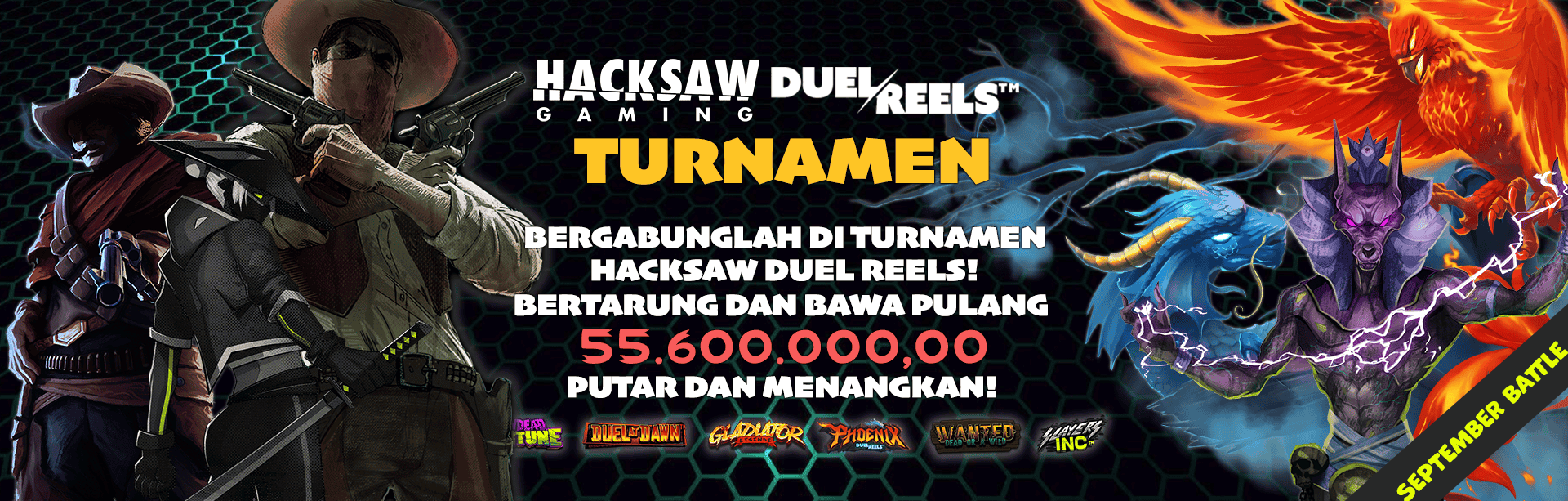 HACKSAW - DUEL REELS TOURNAMENT (SEPTEMBER BATTLE) 