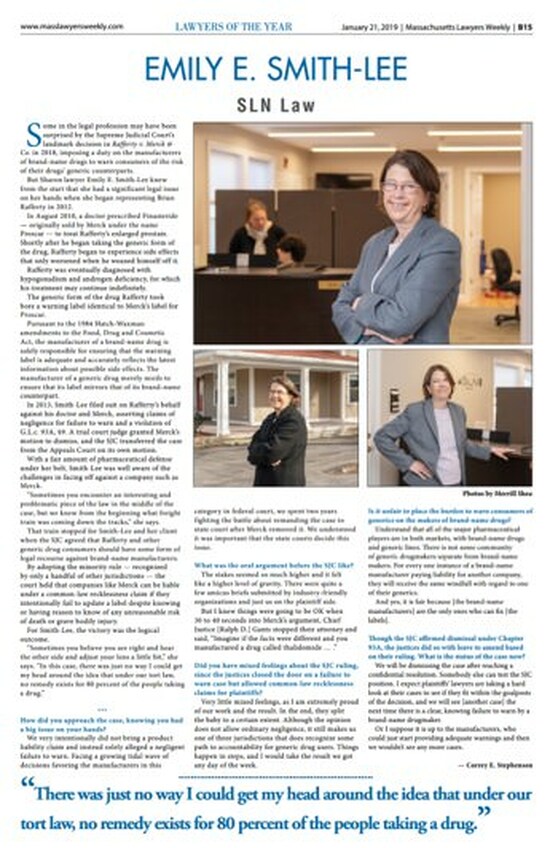 Emily Smith-Lee 2018 Lawyer of the Year